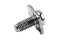 [E] น็อตยึดสายไฟ สแตนเลสชุบนิกเกิ้ล M5x12 mm พร้อมแหวนทรงสี่เหลี่ยม ขนาด 12x12 mm